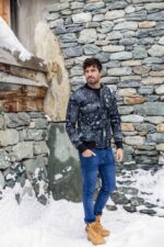 Blouson bombardier à motifs pour hommes – Image 2