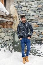 Blouson bombardier à motifs pour hommes – Image 3