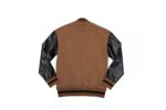 College men's sweatshirt with faux leather sleeves - Image 3