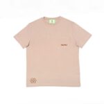 Men's T-shirt with breast pocket and double embroidery
