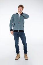 Veste bombardier teddy pour hommes