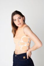 T-shirt donna cropped con borchiette - immagine 22