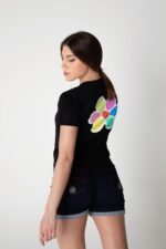 T-shirt donna margherita multicolor - immagine 2