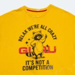 Bloom Crop T-shirt Raccoon "Relax, we're all crazy.." - immagine 7