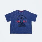 Bloom Crop T-shirt Raccoon "Relax, we're all crazy.." - immagine 4