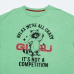 Bloom Crop T-shirt Raccoon "Relax, we're all crazy.." - immagine 9