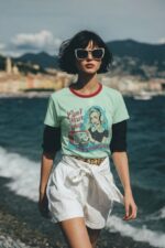 Bloom T-shirt Donna – Aquatic Awe