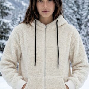 Teddy donna full zip e cappuccio